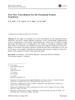 DSpace at VNU: Two New Convolutions for the Fractional Fourier Transform