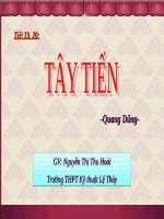 Tuần 7. Tây Tiến