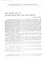 DSpace at VNU: Mấy nhận xét về truyện ngắn Việt Nam sau năm 1975