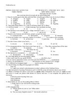 de kiem tra hki tieng anh khoi 9 cuc hay 16162