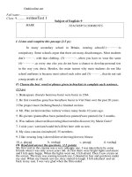 de kiem tra 1 tiet tieng anh 9 ki 1 54246