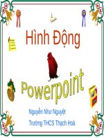 Mot so hinh anh dong dung cho power point