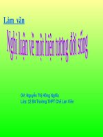 Tuần 4. Nghị luận về một hiện tượng đời sống