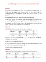 bài tập môn quản lý vận hành hệ thống điện 
