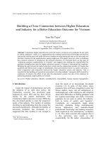 DSpace at VNU: Building a Close Connection between Higher Education and Industry for a Better Education Outcome for Vietnam