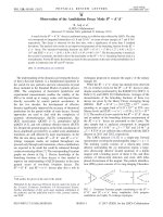 DSpace at VNU: Observation of the Annihilation Decay Mode B-0 -  K+K-