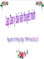 Tuần 18. Lập dàn ý bài văn thuyết minh