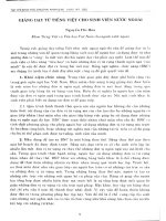 DSpace at VNU: Giảng dạy từ Tiếng Việt cho sinh viên nước ngoài