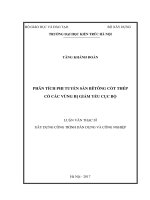 Phân tích phi tuyến sàn bê tông cốt thép có các vùng bị giảm yếu cục bộ (tt) 