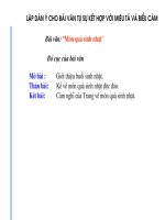 Bài 8. Lập dàn ý cho bài văn tự sự kết hợp với miêu tả và biểu cảm