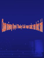 Bài 21. Câu trần thuật