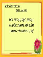 Bài 13. Đối thoại, độc thoại và độc thoại nội tâm trong văn bản tự sự