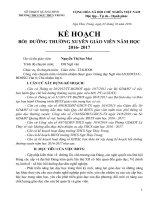 BỒI  DƯỠNG THƯỜNG XUYÊN GIÁO VIÊN năm học 2016  2017 họ và tên giáo viên nguyễn thị sao mai 