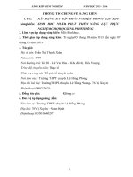 SKKN xây DỰNG bài tập THỰC NGHIỆM TRONG dạy học SINH học NHẰM PHÁT TRIỂN NĂNG lực THỰC NGHIỆM CHO học SINH PHỔ THÔNG 