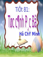 Bài 20. Tức cảnh Pác Bó