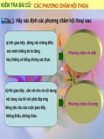 Bài 2. Các phương châm hội thoại (tiếp theo)