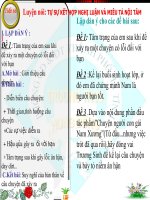 Bài 13. Luyện nói: Tự sự kết hợp với nghị luận và miêu tả nội tâm