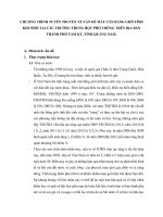 CHƯƠNG TRÌNH TUYÊN TRUYỀN về GIẢM THIẾU mất cân BẰNG GIỚI TÍNH KHI SINH