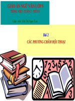 Bài 2. Các phương châm hội thoại (tiếp theo)