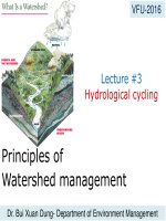 Lecture3  hydrology cycle dung 