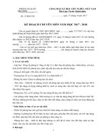 Các loại kế hoạch của trường THCS hay, đầy đủ, chính xác