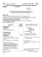 GIÁO án thể dục  6 hki moi 