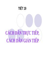 Bài 4. Cách dẫn trực tiếp và cách dẫn gián tiếp