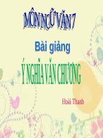 Bài 24. Ý nghĩa văn chương