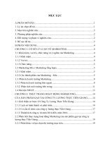 PHÂN TÍCH HOẠT ĐỘNG MARKETING CỦA SẢN PHẨM GẠO TẠI CÔNG TY LƯƠNG THỰC TIỀN GIANG