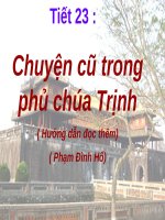Bài 5. Chuyện cũ trong phủ chúa Trịnh