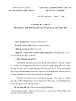 BỒI  DƯỠNG THƯỜNG XUYÊN GIÁO VIÊN năm học 2016  2017 họ và tên giáo viên  hoàng thị hương trà 