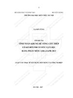 Tính toán khung bê tông cốt thép có kể đến phi tuyến vật liệu bằng phần mềm lira   spra 2013 (tt) 