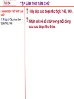 Bài 11. Tập làm thơ tám chữ