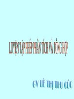 Bài 18. Luyện tập phân tích và tổng hợp