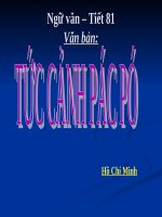 Bài 20. Tức cảnh Pác Bó