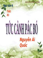 Bài 20. Tức cảnh Pác Bó