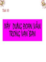 Bài 3. Xây dựng đoạn văn trong văn bản