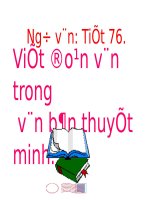 Bài 18. Viết đoạn văn trong văn bản thuyết minh