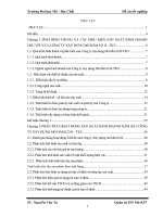 Lập kế hoạch lao động tiền lương năm 2016 của Công ty Xây dựng mỏ hầm lò II – TKV