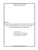 SKKN quản lý, sử dụng hiệu quả cơ sở vật chất   thiết bị đồ dùng dạy học phục vụ cho việc giảng dạy trong trường THPT c nghĩa hưng trong giai đoạn hiện nay 