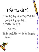 Bài 18. Nhớ rừng
