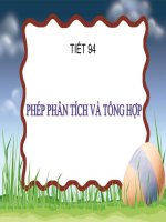 Bài 18. Phép phân tích và tổng hợp