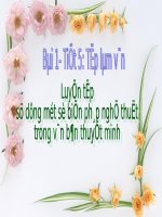 Bài 1. Luyện tập sử dụng một số biện pháp nghệ thuật trong văn bản thuyết minh