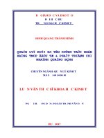 QUẢN lý rủi RO tín DỤNG tại NGÂN HÀNG THƯƠNG mại cổ PHẦN đầu tư và PHÁT TRIỂN VIỆT NAM   CHI NHÁNH QUẢNG BÌNH 