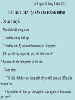 Bài 31. Luyện tập làm văn bản tường trình