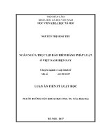 Ngăn ngừa trục lợi bảo hiểm bằng pháp luật ở Việt Nam hiện nay (LA tiến sĩ)