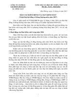 Báo cáo kiểm điểm hoạt động của Ban kiểm soát