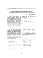 DSpace at VNU: La correction phonÉtique dans l' enseignement du systime vocalique français au public vietnamien