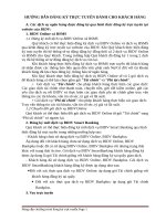 Các dịch vụ ngân hàng được đăng ký qua hình thức đăng ký trực tuyến tại website của BIDV: