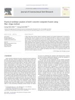 DSpace at VNU: Practical nonlinear analysis of steel–concrete composite frames using fiber–hinge method